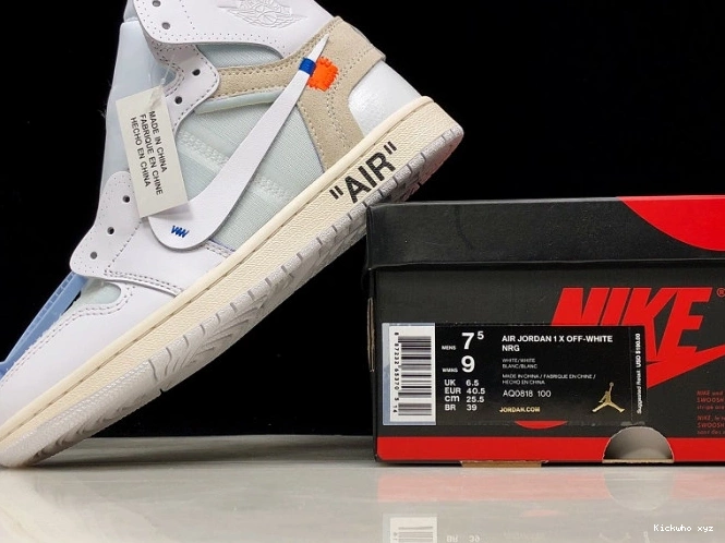 Jordan High Air AQ0818-100 Retro 1 White Off-White 0728